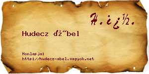 Hudecz Ábel névjegykártya